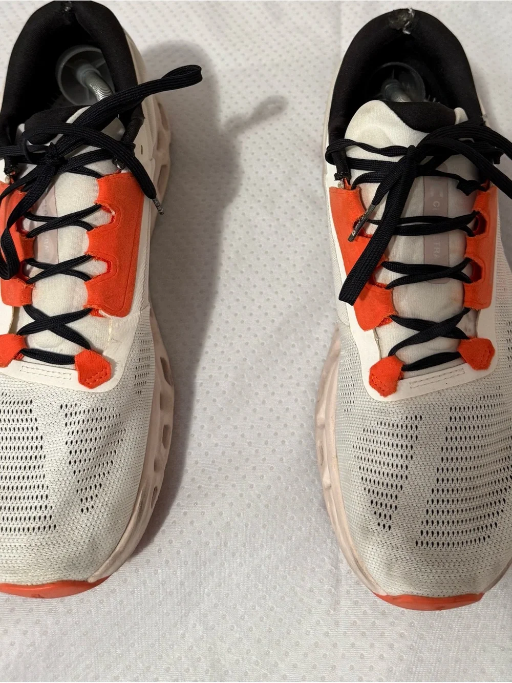 On Running White and Orange Men's Sneakers size 10.5